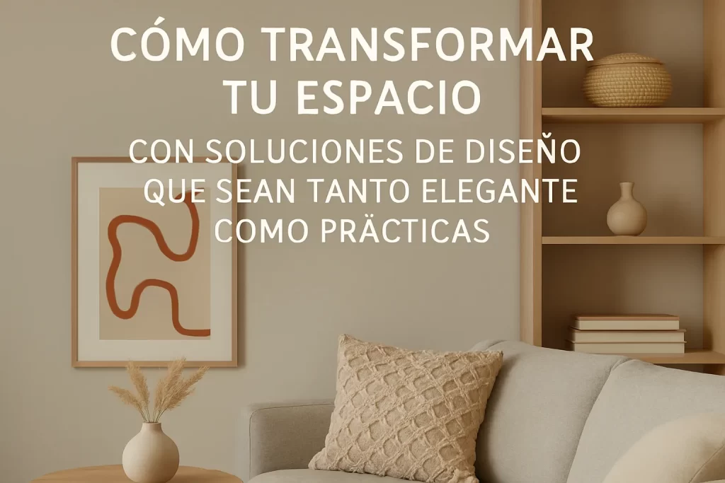 Cómo transformar tu espacio con soluciones de diseño que sean tanto elegantes como prácticas
