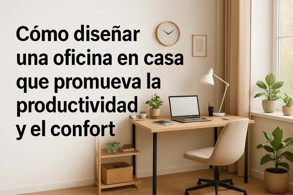 Cómo diseñar una oficina en casa que promueva la productividad y el confort