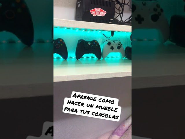 como-organizar-consolas-de-videojuegos-con-Muebles-para-TV-de-madera-natural-para-salon - Decorar.org cómo organizar consolas de videojuegos con Muebles para TV de madera natural para salón