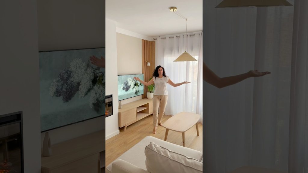 ideas para renovar el salón con Muebles para TV de madera natural para salón