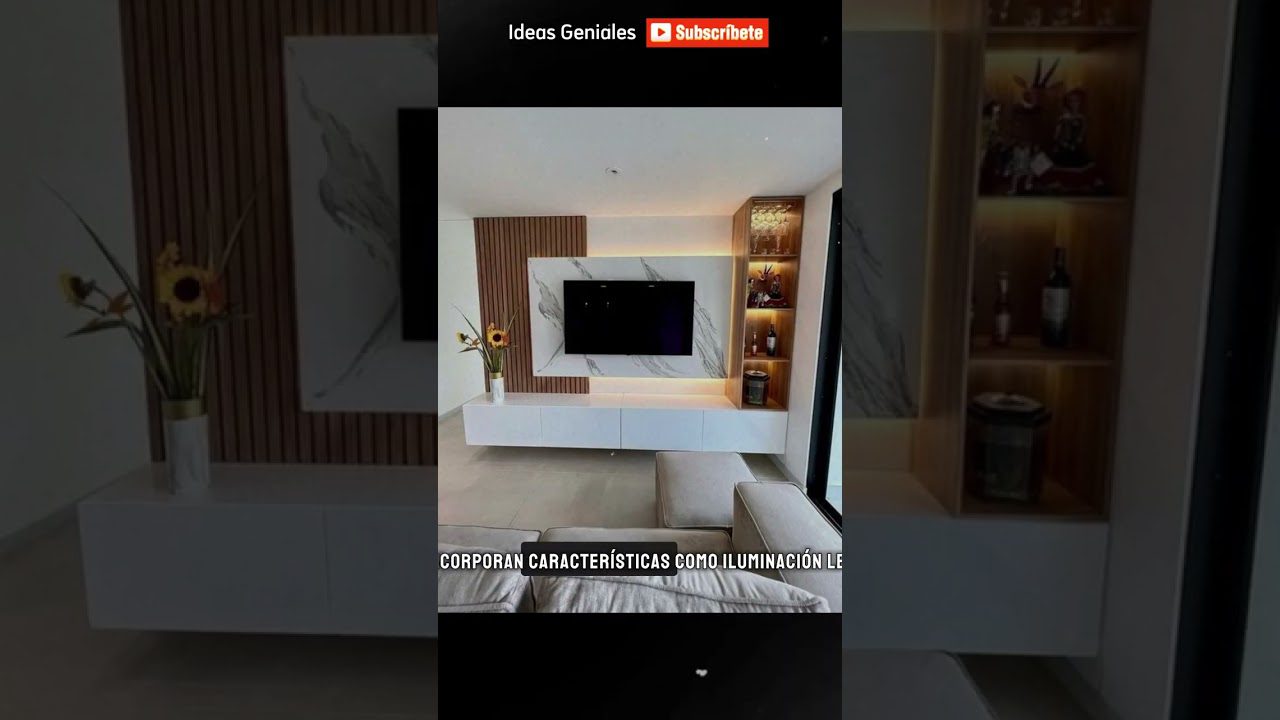 mejores-estilos-de-Muebles-flotantes-para-TV-con-iluminacion-LED - Decorar.org mejores estilos de Muebles flotantes para TV con iluminación LED