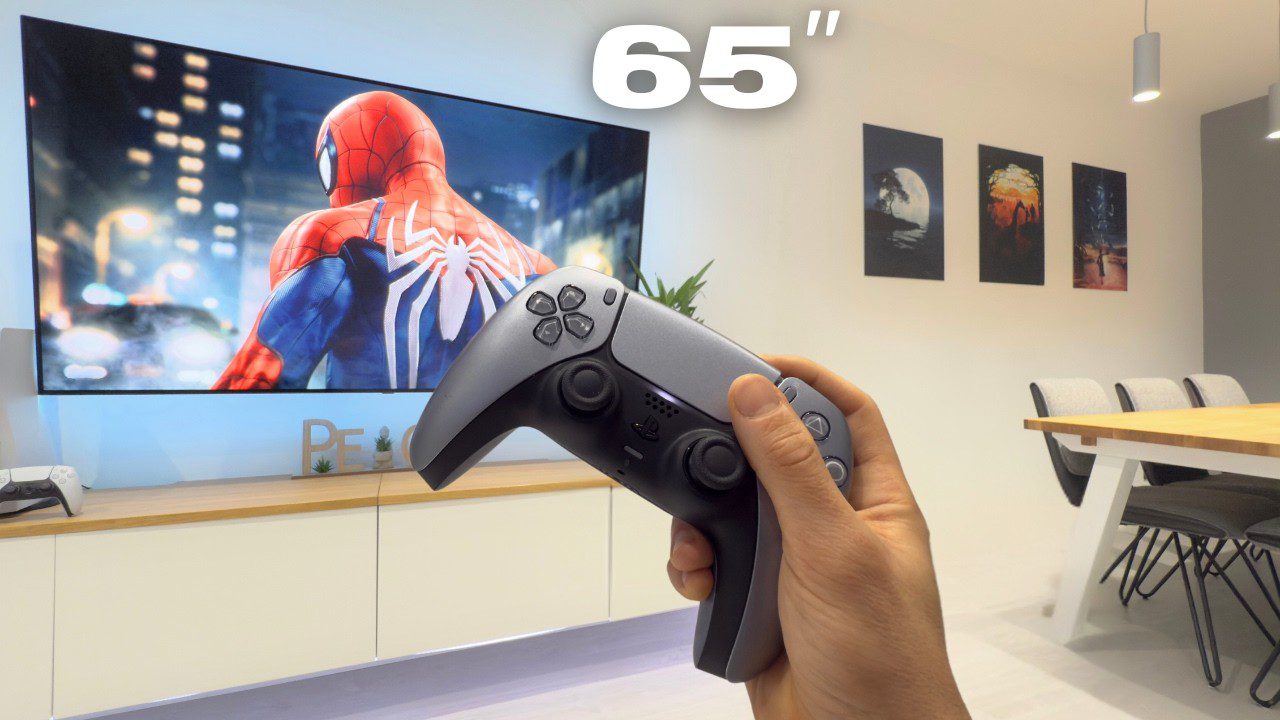 cómo organizar consolas de videojuegos con Muebles flotantes para TV con iluminación LED